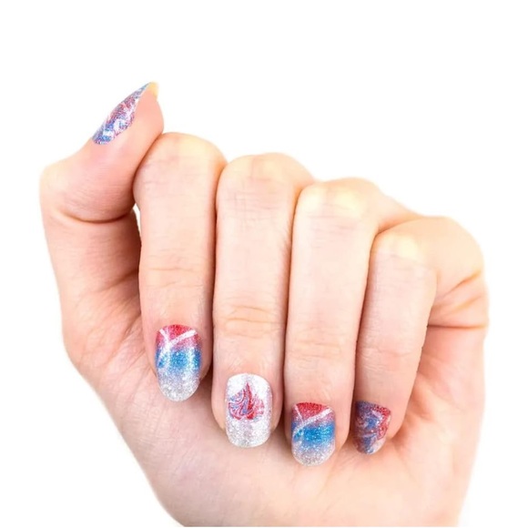 *Retired* Color Street: Take My Hand | Patriotic Red White Blue Heart Ribbon - Picture 6 of 8